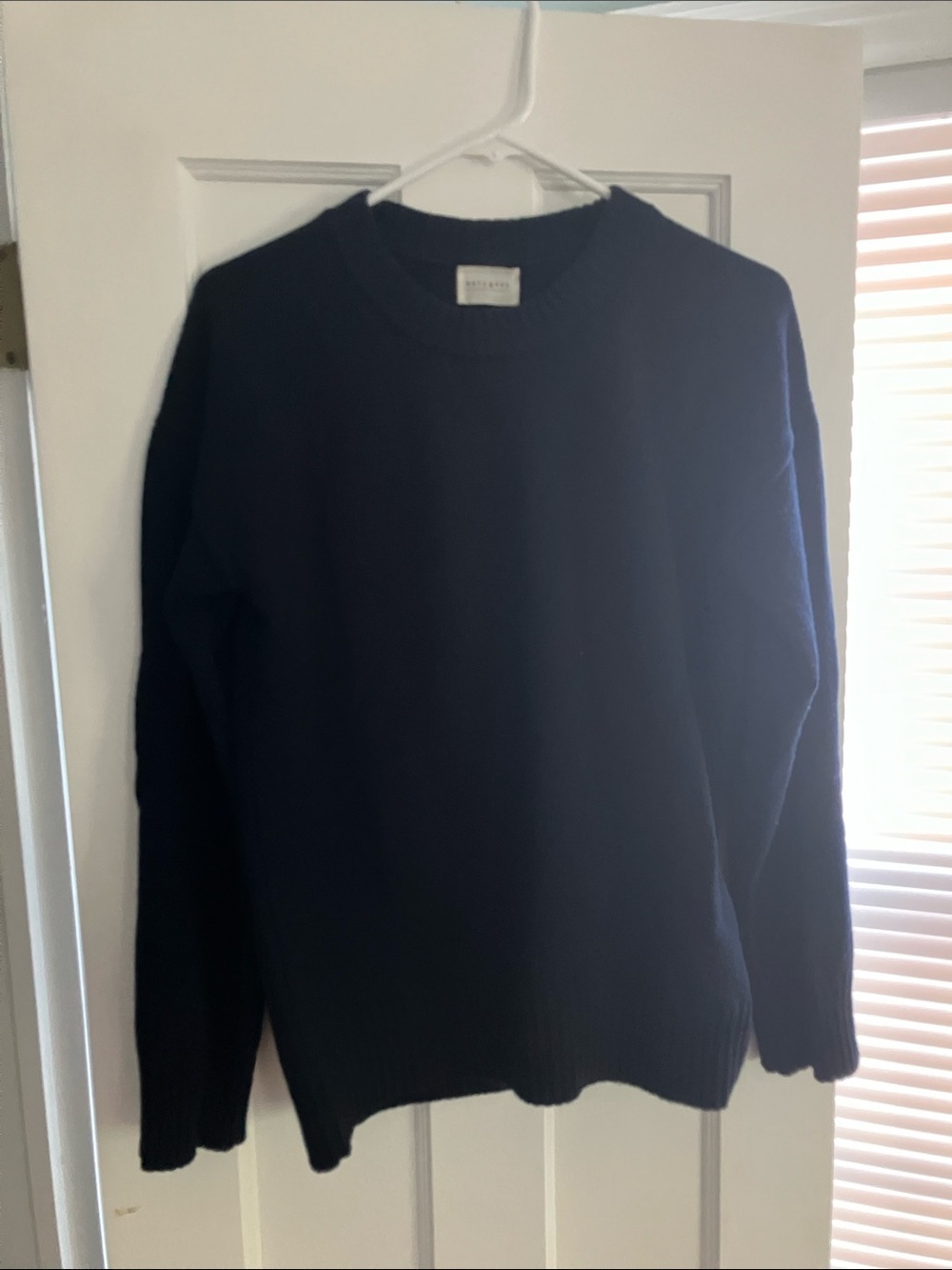 Navygrey Relaxed Wool Sweater